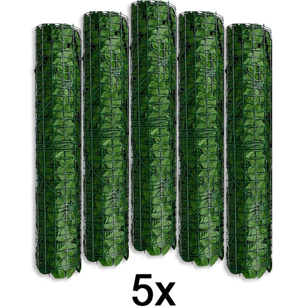 5x Privacy scherm met kunstbladeren | LEAFPANEL